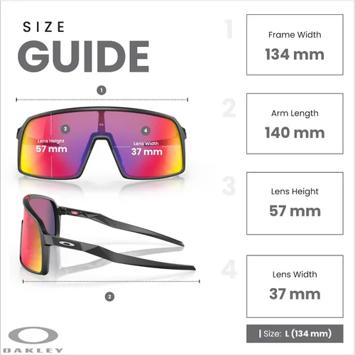 Miniatura 39 de Oakley Sutro OO9406 / OO9462 - Lentes de sol para hombre, kit de correa de accesorios, bolsa de microfibra