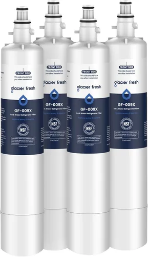 Miniatura 12 de GLACIER FRESH Filtro de agua de repuesto para refrigerador RPWFE, RPWF (chip integrado), compatible con GFE28GYNFS, GFE28GELDS, PFE28KELDS