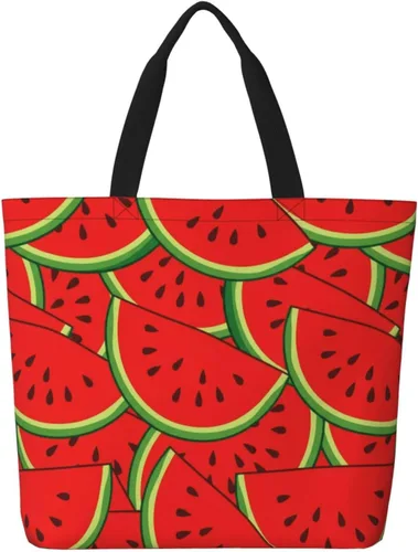 Miniatura 9 de Famame Canvas Tote Bag Large Women Casual Shoulder Bag Handbag Reusable Multipurpose Shopping Grocery Bag