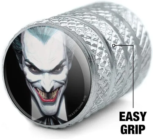 Miniatura 3 de GRAPHICS & MORE Batman Alex Ross Joker Head - Tapones de válvula de aluminio