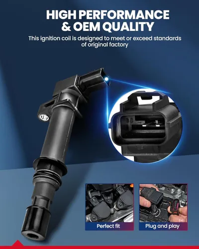 Miniatura 2 de Bobina de encendido KAX UF651 4 paquetes Compatible con Elantra 2011-2016, Soul 2012-2015, Forte 2014-2016, Tucson 2014-2020, Elantra GT 2013-2020