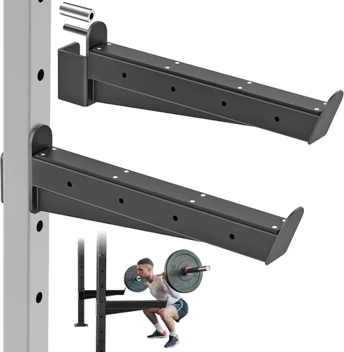 Miniatura 11 de Nordic Hamstring Curl Attachment, Dip Bar, Belt Squat & Safety Spotter Arms for 2"x2" & 3"x3" Power Racks, Home Gym Strength Training Accessories