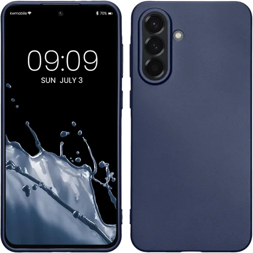 Miniatura 155 de kwmobile Funda compatible con Samsung Galaxy A23 4G / 5G - Funda de silicona TPU metálica suave y delgada - Rojo oscuro metálico