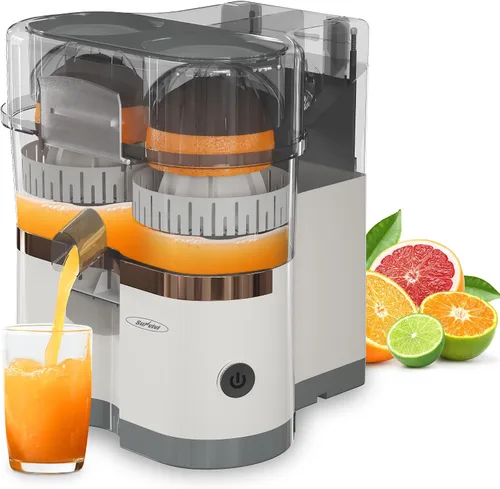 Miniatura 10 de Electric Citrus Juicer, 90W High-Speed Juice Squeezer with 15,000 RPM Pure Copper Motor, Efficient Orange and Lemon Juicer for Soft Fruits, Compact