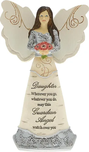 Pavilion Gift Company Elements Daughter - Figura de ángel guardián, 6 pulgadas, color rojo