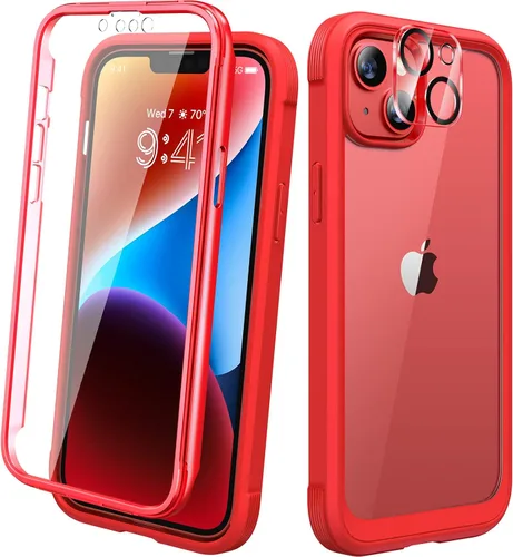 Miniatura 134 de Diaclara - Funda compatible con iPhone 11, carcasa resistente de cuerpo completo con protector de pantalla integrado sensible al tacto y Transparente