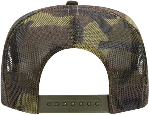 Miniatura 5 de The Vintage Year High Crown Foam Mesh Camouflage Oak Leaves Captain Trucker Hat Baseball Cap