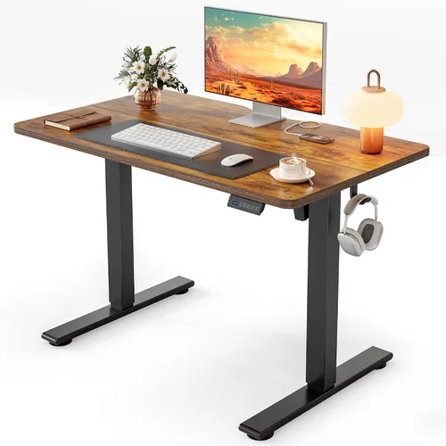 Miniatura 31 de Cubiker Escritorio de Pie de 40 x 24 Pulgadas, Mesa Eléctrica de Oficina en Casa de Altura Ajustable, Escritorio Sit-Stand con Tablero de Empalme