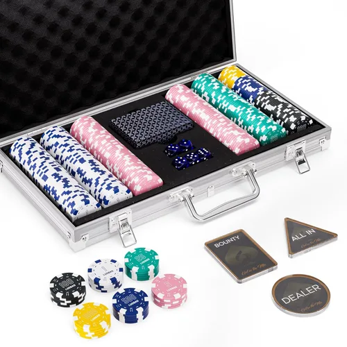 Miniatura 14 de Juego de 200 fichas de póquer para Texas Holdem, blackjack, torneos con estuche de aluminio, 2 barajas de cartas, botón de repartidor, botón de Rojo