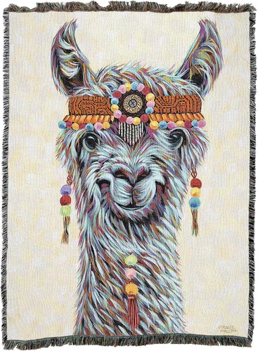 Miniatura 10 de Pure Country Weavers Manta Bovinity de Jerry LoFaro, regalo de vaca agrícola, lindo y divertido, manta tejida de algodón, fabricada en los Estados