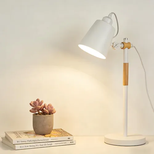 Miniatura 8 de WLHONG Lámpara de escritorio LED, lámparas de mesa modernas, 3 modos de color, luz de lectura que cuida los ojos, luz de escritorio con cuello