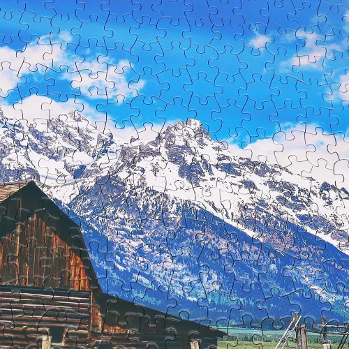 Miniatura 5 de Rompecabezas para adultos de 1000 piezas del Parque Nacional Grand Teton con precisión entrelazada gruesa y resistente, juego familiar de 1000