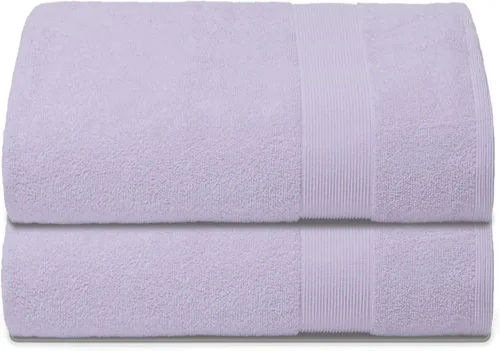 Belizzi Home Toallas de Baño Extragrandes Premium de Algodón Paquete de 2, 35x70 - 100% Algodón Puro - Ideal para Uso Diario - Ultra Suave y Morado