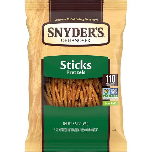 Snyder's of Hanover Palitos de pretzel, 3.5 onzas (paquete de 8)