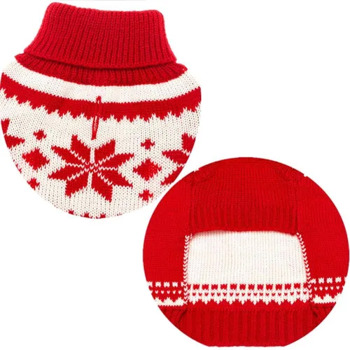 Miniatura 4 de Mihachi Suéter para perro, abrigo de invierno, ropa con rayas coloridas para clima frío, talla M
