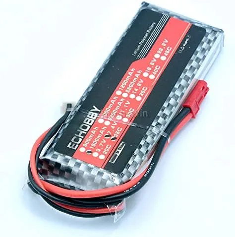 Miniatura 2 de 7.4V 2S 1500mAh 25C LiPO batería JST enchufe para RC modelo avión FPV Drone