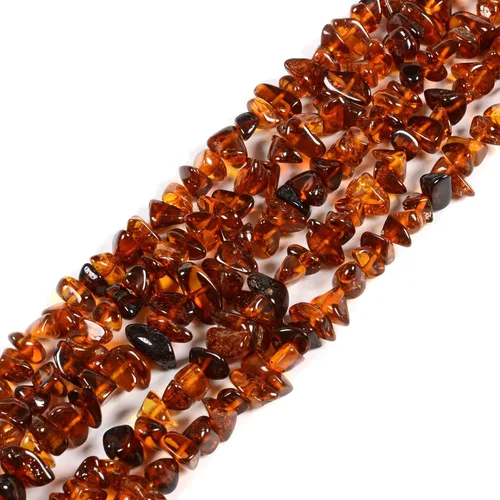 Miniatura 11 de Chips Amber Natural Gemstone Freedom Chips Cuentas sueltas de 0.433-0.472 in para hacer joyas, manualidades, 16 pulgadas Cuarzo Rutilado Dorado