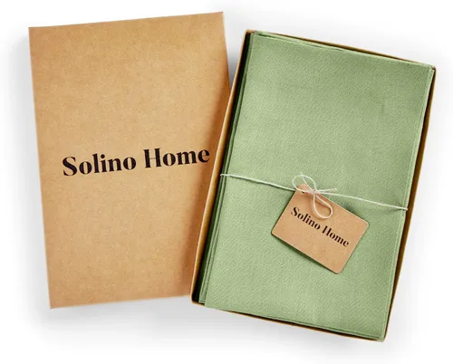 Miniatura 40 de Solino Home Juego de 4 manteles individuales blancos de 100 % lino puro de 14 x 14 pulgadas para invierno, San Valentín, primavera, Pascua, Fete