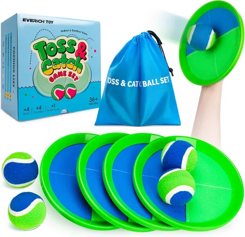 Miniatura 11 de Juego de pelota para lanzar y atrapar mejorado, juegos al aire libre para niños, rellenos de calcetines para juegos familiares, juguetes de playa