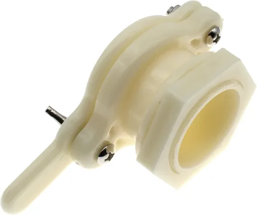 Miniatura 4 de Válvula de compuerta de miel de alta resistencia Nylon Extractor de miel Grifo Cubo Suministros de apicultura con junta y tuerca de ala (blanco)