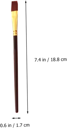 Miniatura 7 de EXCEART Juego de 40 pinceles de nailon para el cabello, pinceles de pintura para niños, pinceles de pintura para pintura acrílica, pinceles