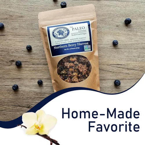 Miniatura 2 de Maple Nut Kitchen Northern Berry Harvest Granola paquete de 3 – Sin granos con nueces, semillas, arándanos y vainilla Paleo, bajo