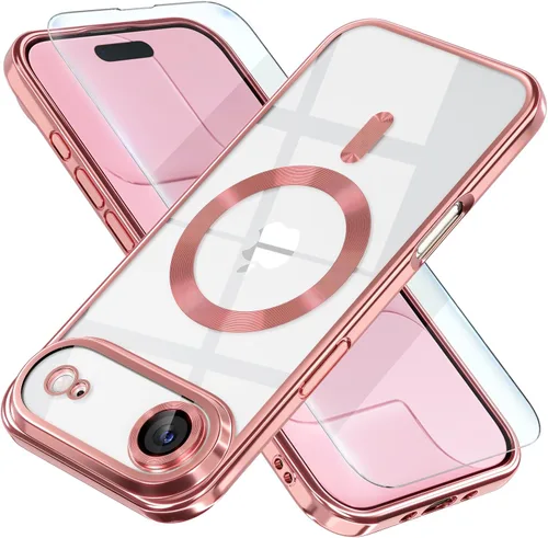 Miniatura 111 de Misea Funda magnética para iPhone 14 compatible con MagSafe [nunca amarillenta] [protección contra caídas de grado militar] protector completo
