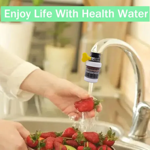 Miniatura 2 de Paquete de 3 filtros de montaje de grifo, filtro de purificación de agua de carbono para el hogar, cocina, baño, filtros de montaje de grifo