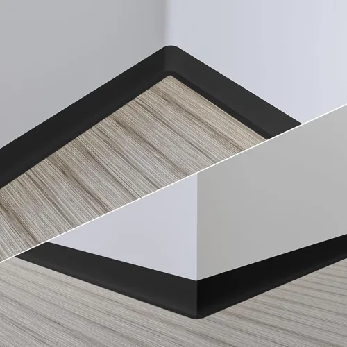 Miniatura 7 de Duzzy Moldura Flexible para Zócalo, 5 Pulgadas (Ancho) x 60 Pies (Largo) de Moldura de Pared de Goma para Despegar y Pegar, Base de Pared de Vinilo