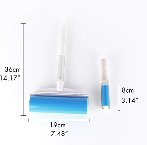 Miniatura 5 de Resuable Lint Roller pelo perro gato Remover herramienta Pet Shedding cepillo para polvo limpia su Suit/sofá