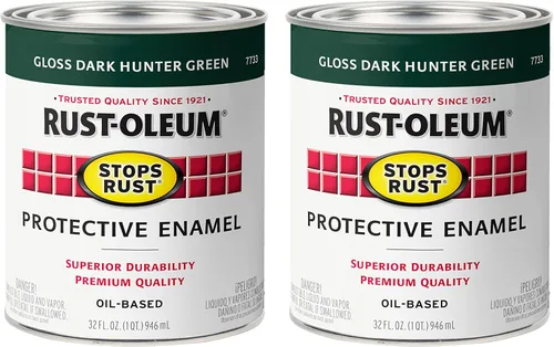 Miniatura 36 de Rust-Oleum 7765502 - Pintura anti-óxido para aplicación con brocha, cuarto de galón, color rojo real brillante, (paquete de 1)