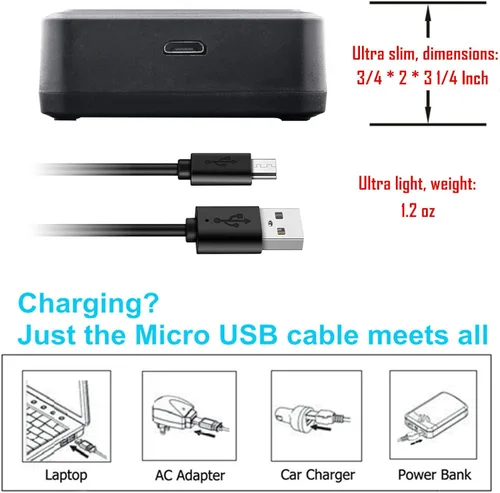 Miniatura 4 de Kastar 4 Pack EN-EL23 Battery and LCD Triple USB Charger Compatible with Nikon EN-EL23 ENEL23 Battery, Nikon MH-67 MH-67P Charger, Nikon Coolpix