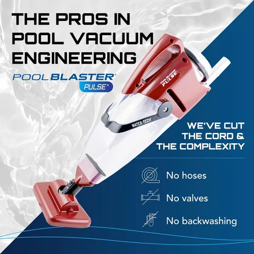 Miniatura 2 de POOL BLASTER Pulse - Aspiradora inalámbrica para piscina sobre el suelo, aspiradora sin manguera de ingeniería estadounidense con cámara de residuos
