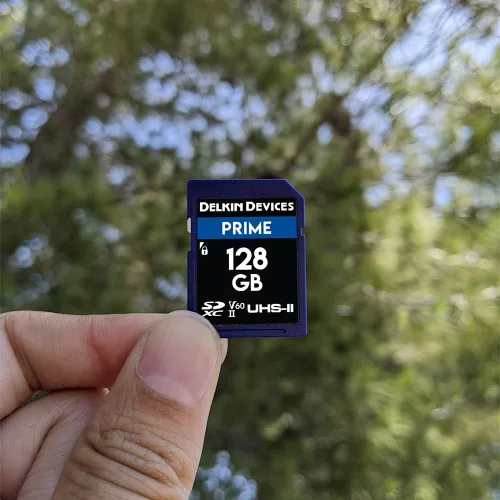 Miniatura 2 de Delkin Devices Prime - Tarjeta de memoria SDXC UHS-II de 128 GB, lectura de 300 MB/s, escritura de 105 MB/s, ideal para video 8K, 4K, HDR y 360º