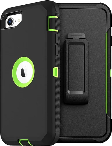 Miniatura 17 de MXX Funda diseñada para iPhone SE 2020/SE 2022, funda protectora resistente con protector de pantalla [3 capas] cubierta de protección de goma