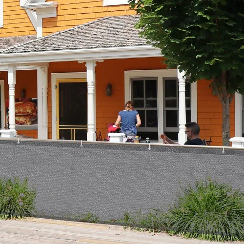 Miniatura 7 de iCover Pantalla de Privacidad para Balcón de 3.5x16.5 pies, Cubierta de Cercado para Barandilla Resistente a UV para Porche Terraza Patio Jardín Gris