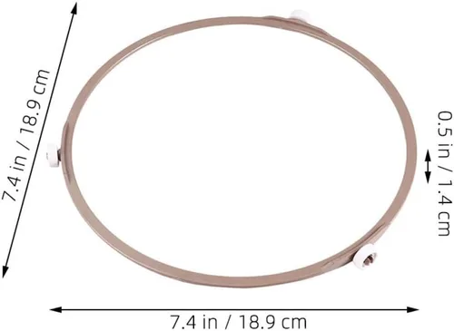 Miniatura 2 de Anillo giratorio de vidrio para microondas, compatible con la mayoría de microondas, rodillo de soporte resistente para uso en cocina, diámetro