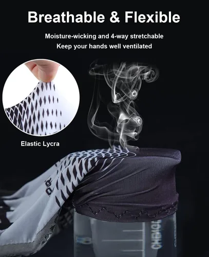 Miniatura 4 de SUJAYU Guantes de ciclismo, guantes de bicicleta de montaña, guantes de medio dedo, guantes de bicicleta para hombres, accesorios de bicicleta