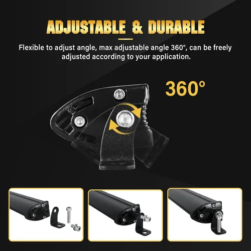 Miniatura 4 de SKYWORLD Barra de luz LED de 3.7 pulgadas, 3.7 in, 15 W, haz de luces LED de trabajo, barra de luces de trabajo 6000 K, mini fila de una sola fila