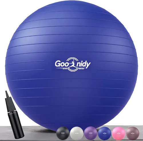 Miniatura 7 de Pelota de ejercicio suave, silla de yoga de pilates antiestallido, soporta 2200 libras, equipo de entrenamiento con bomba para mujeres embarazo