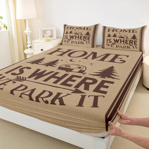Miniatura 22 de Sábana bajera ajustable con estampado de leopardo, tamaño individual, juego de ropa de cama rústica con rayas de piel de cebra, decoración