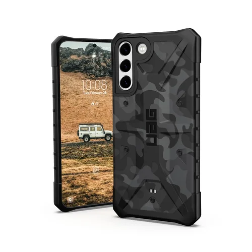 URBAN ARMOR GEAR UAG - Funda protectora diseñada para Samsung Galaxy S22 Plus, camuflaje medianoche, resistente, ligera, delgada, a prueba de