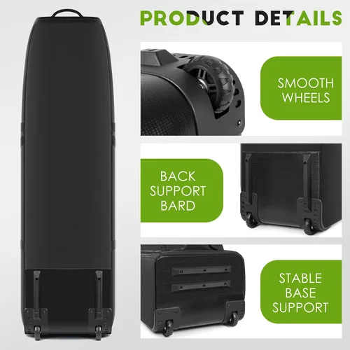 Miniatura 4 de findway Bolsa de viaje de golf para aerolíneas 900D resistente Oxford Golf Funda de viaje con ruedas, funda de viaje de golf con forro protector