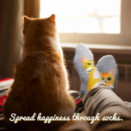 Miniatura 4 de Cat Socks for Cat Lovers, Women Athletic Ankle Fun Cotton Socks Women with Cute Kitty Patterns, Gift Box for Birthday