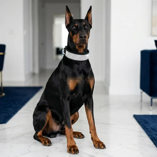 Miniatura 3 de Collar para perro con diamantes de imitación, deslumbrante y brillante ante suave, collar de perro grande reflectante con cristales para perros Negro