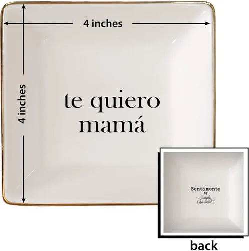 Miniatura 104 de Simply Charmed Amo Mi Abuela – Divertido regalo español para el Día de la Madre para la abuela de cerámica o soporte para anillos – Elegante bandeja