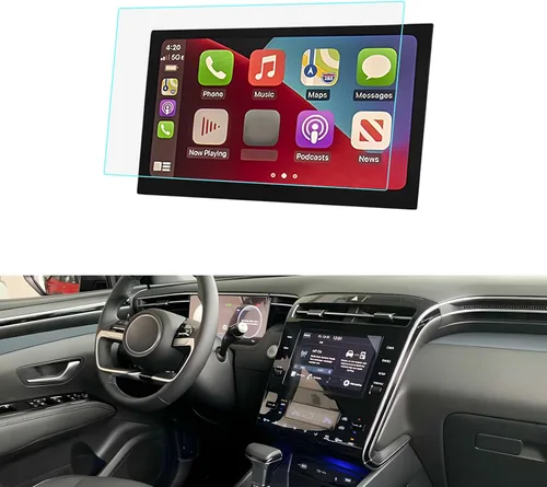 LUWU - Protector de pantalla de Santa Cruz para Hyundai Santa Cruz (SE/SEL) 2022-2024, pantalla táctil de 8 pulgadas, protector de navegación 9H de