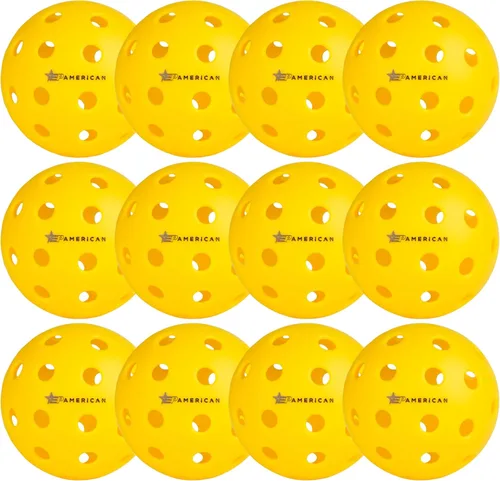 EPAMERICAN Pelotas de pickleball para exteriores aprobadas por USAPA - Pelotas de pepinillo para jugar al aire libre | Sin puntos muertos, rebote