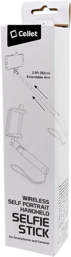 Miniatura 7 de Cellet Selfie Stick extensible ajustable, para todos los teléfonos inteligentes, iPhone, Samsung Galaxy, Google Pixel, Go Pro y cámaras, color negro