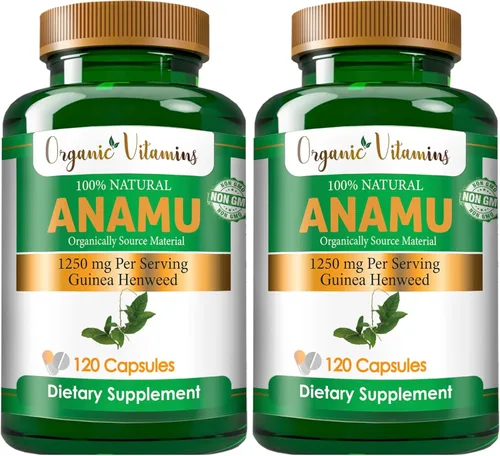 Miniatura 5 de Vitaminas Orgánicas Anamu 1250mg 100% Cultivado Orgánicamente 120 Cápsulas Petiveria Allicea